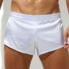 MenSexyWear Shot avec Jock Slit Blanc